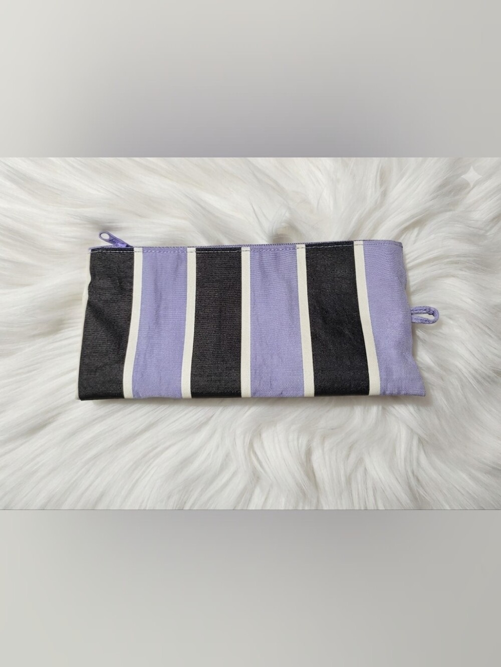 Baggu Striped Medium Flat Pouch